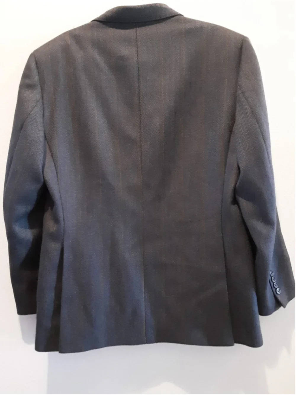 FACONNABLE Sport Coat 41R Model- LAWRENCE Blue Gray Windowpane Double Vent Mint